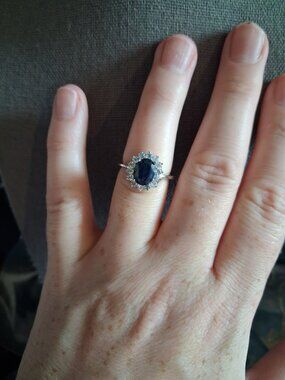 Blue stoned ring